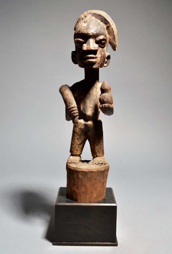 Нигерийская статуэтка Эшу (с тыквой и посохом)